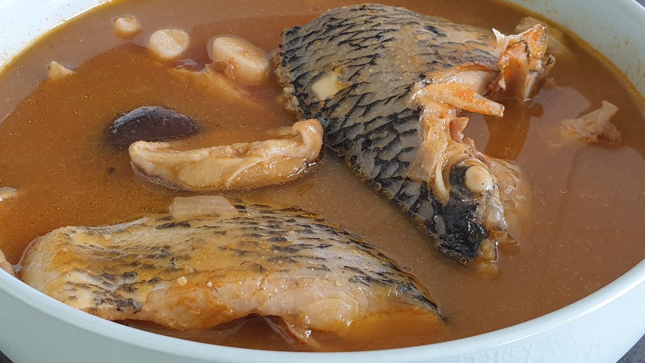 Fufu and Tilapia Soup